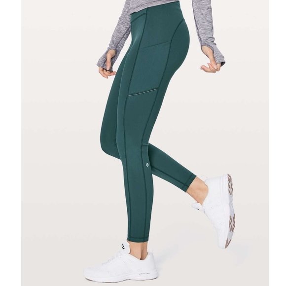 Lululemon Speed Up Tight Warp Tech Fleece 28" / Size 4 / Submarine Brushed Run